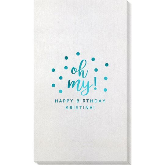 Confetti Dots Oh My Bamboo Luxe Guest Towels